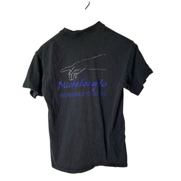 Vintage Single stitch The cathedral Auguste rodin 1914 t shirt Michaelangelo L - Picture 2 of 5